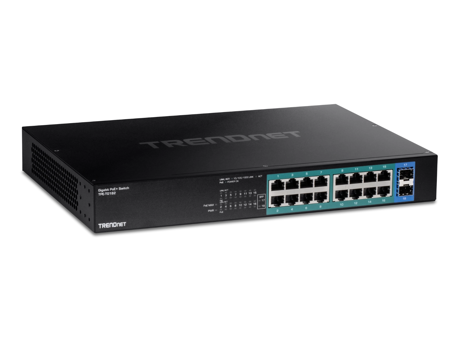 TRENDnet TPE-TG182 Unmanaged PoE Switch