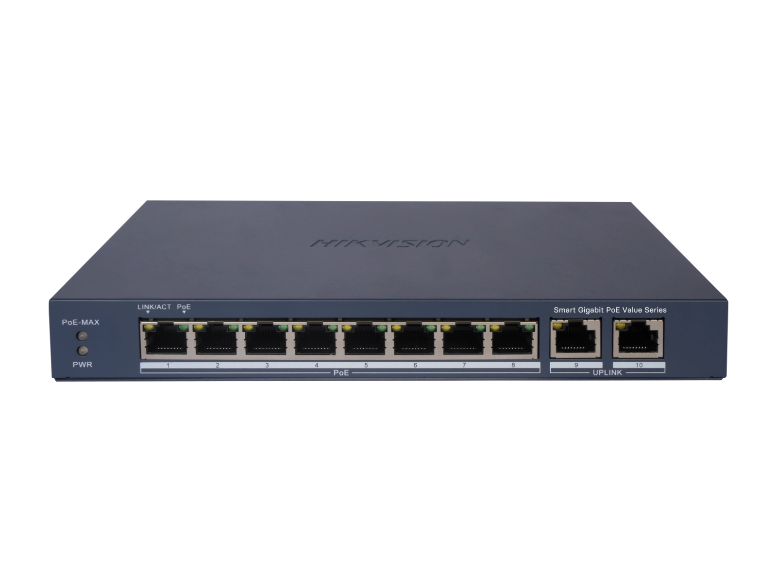 [DS-3E1510P-EI/M] Hikvision 8-Port Smart PoE Switch (60 W)